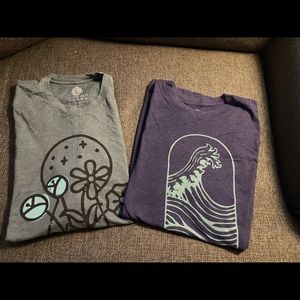 Wohven tshirts, lot of two, size L